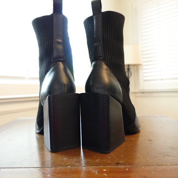 Steve Madden Trinityy Pointed-Toe Pull-On Knit Dress Booties - Picture 3 of 7